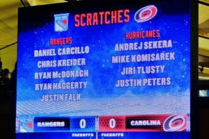 MSG - Rangers-Hurricanes