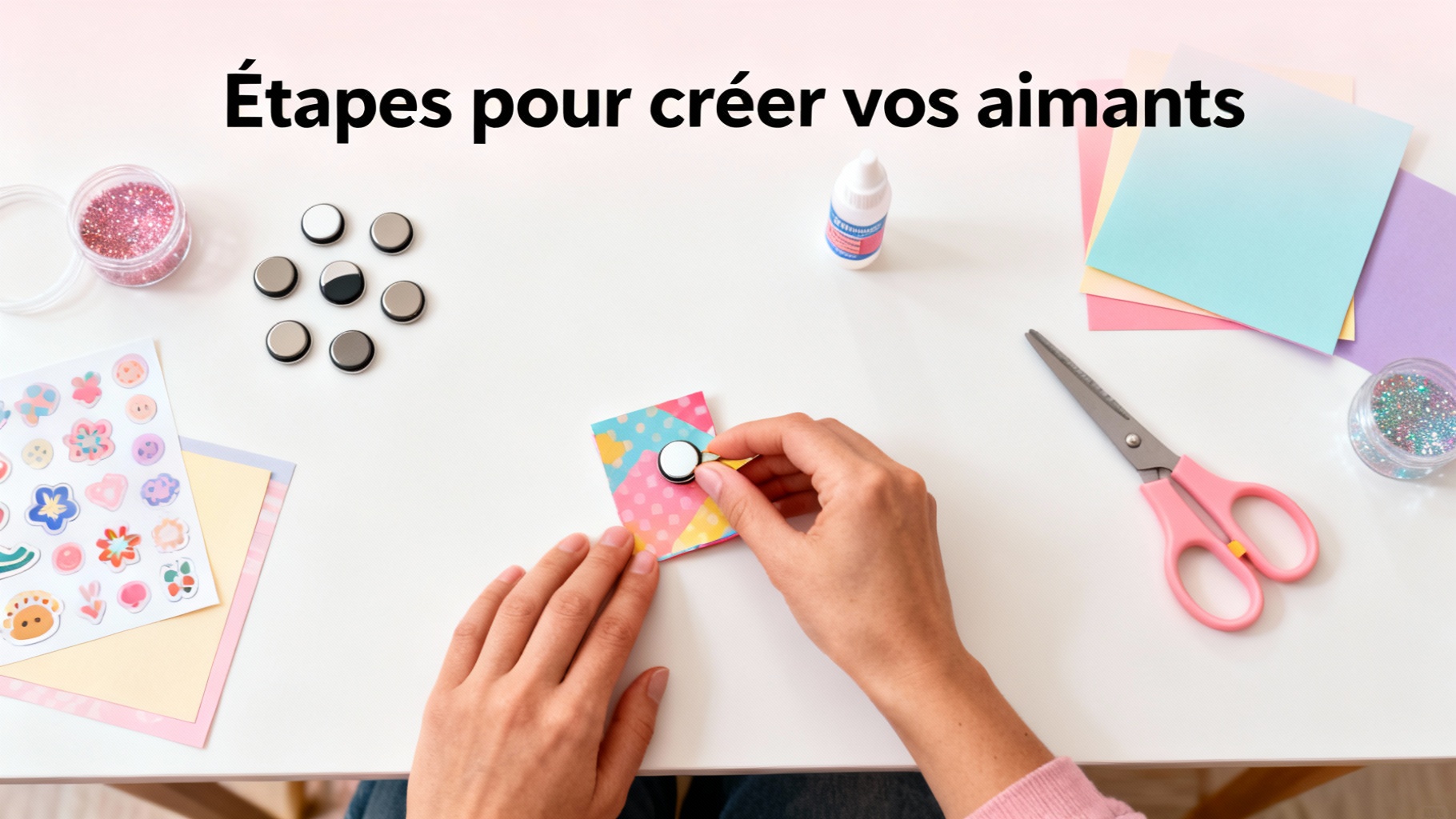 Étapes pour créer vos aimants