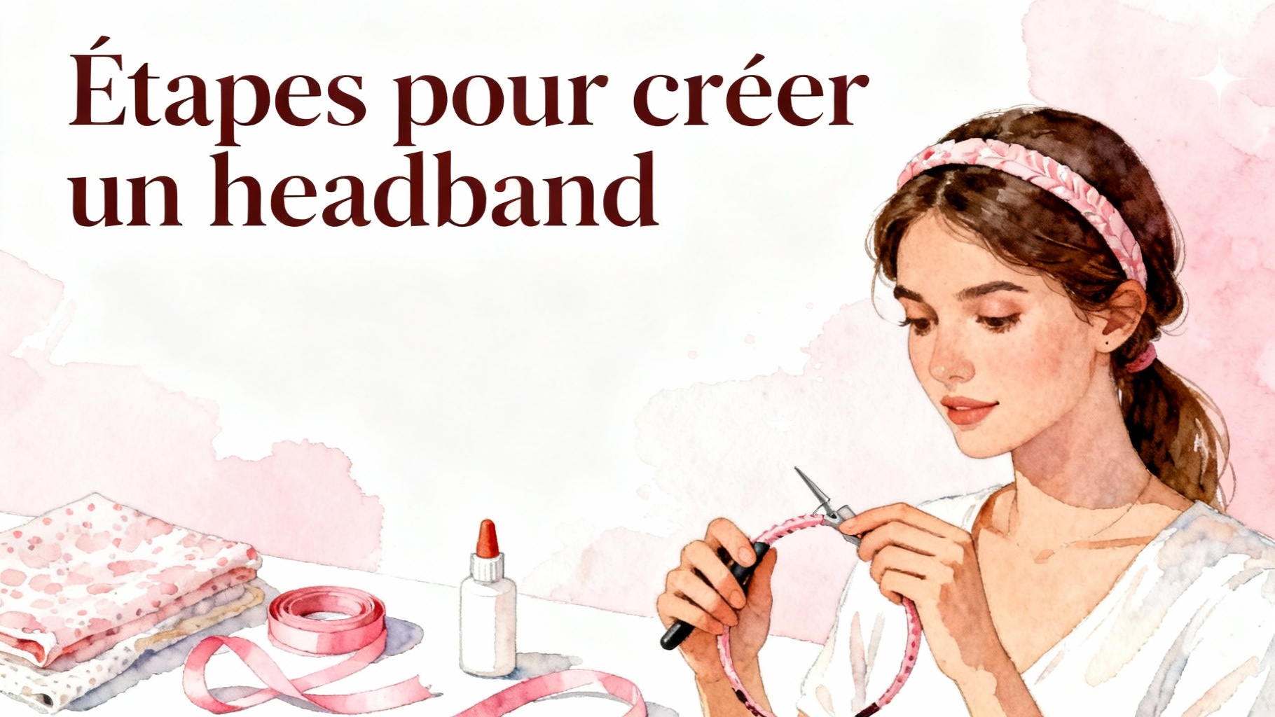 Étapes pour créer un headband