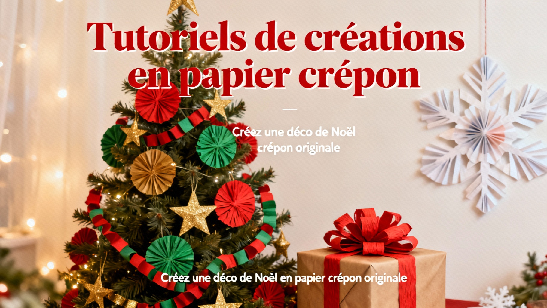Tutoriels de créations en papier crépon