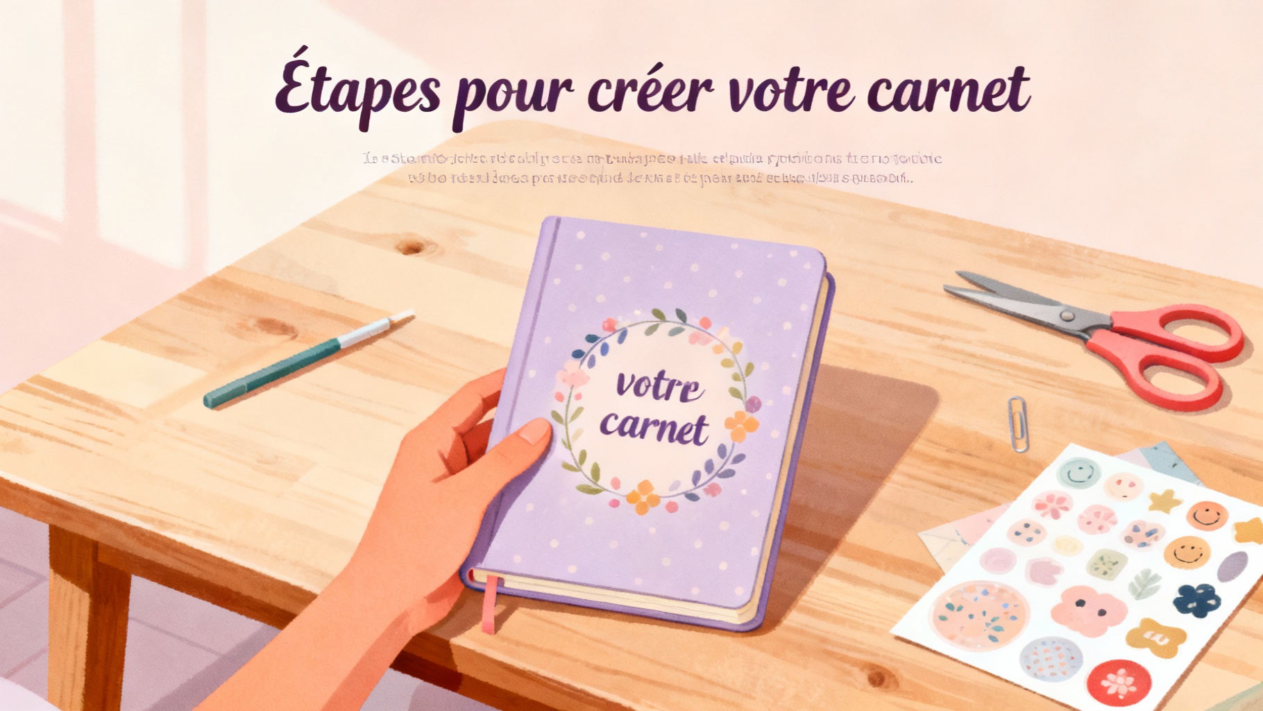 Étapes pour créer votre carnet