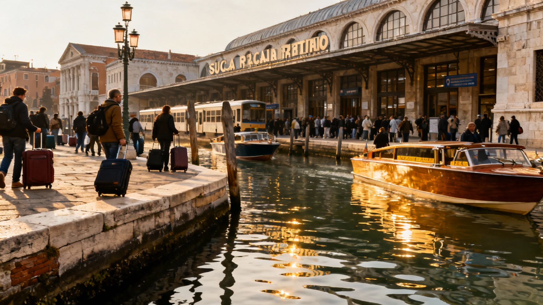 Découverte de la gare santa lucia à venise