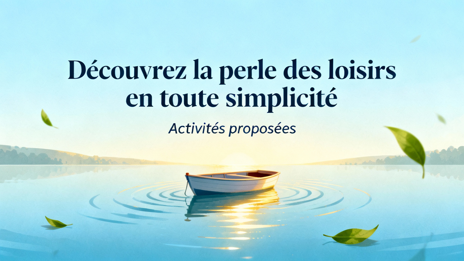 Activités proposées