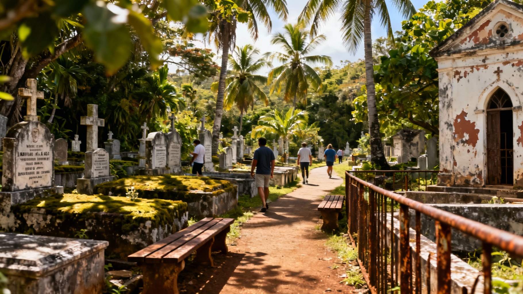 Découvrez le cimetière de morne-à-l'eau en guadeloupe