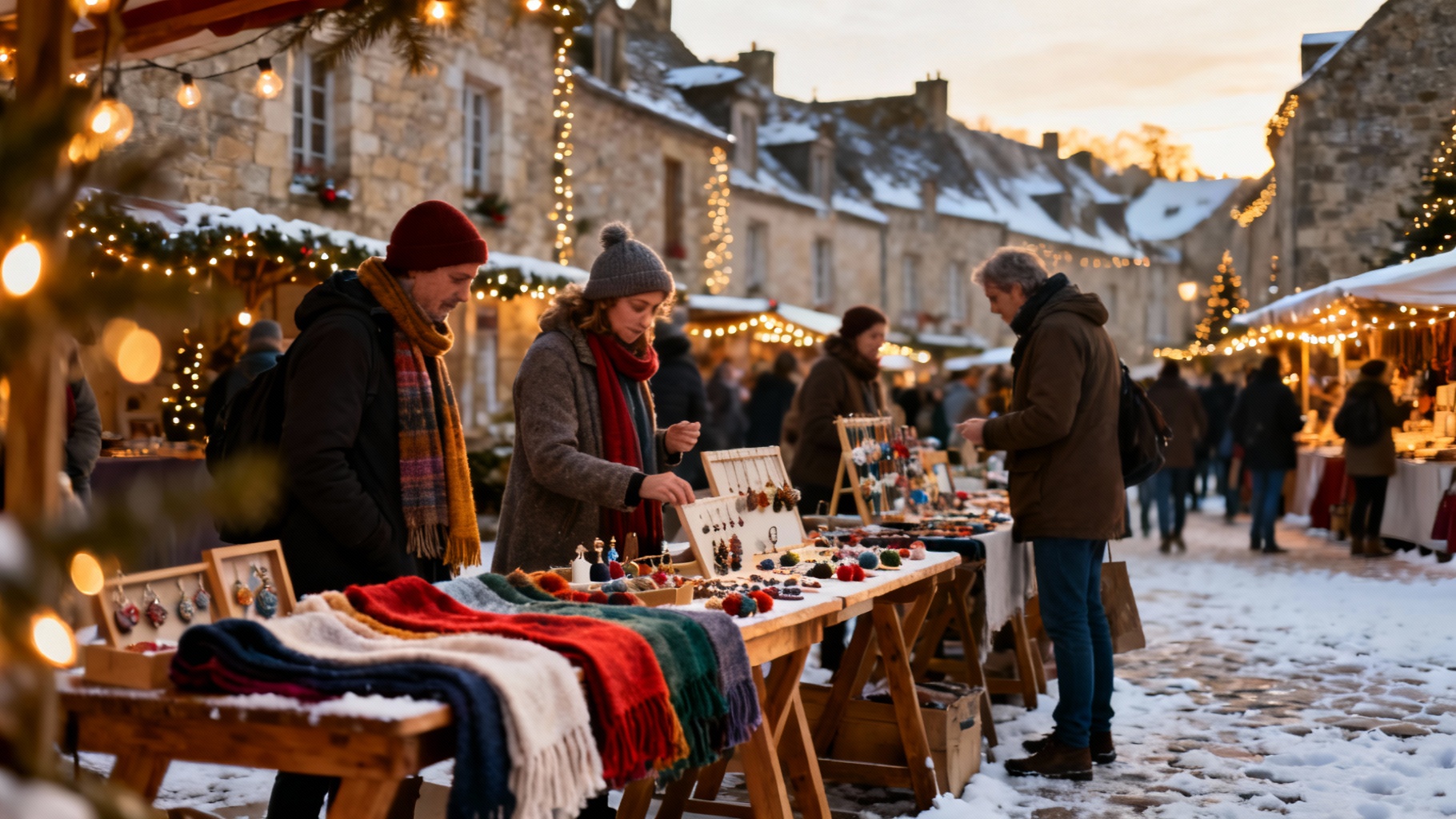 Découvrez le marché de noël à rochefort-en-terre