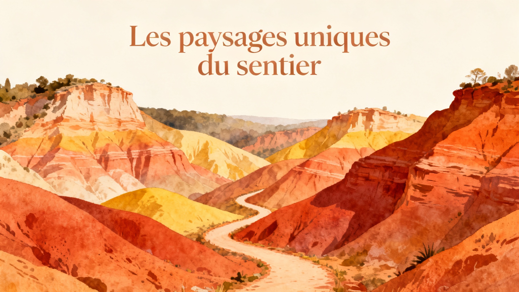 Les paysages uniques du sentier