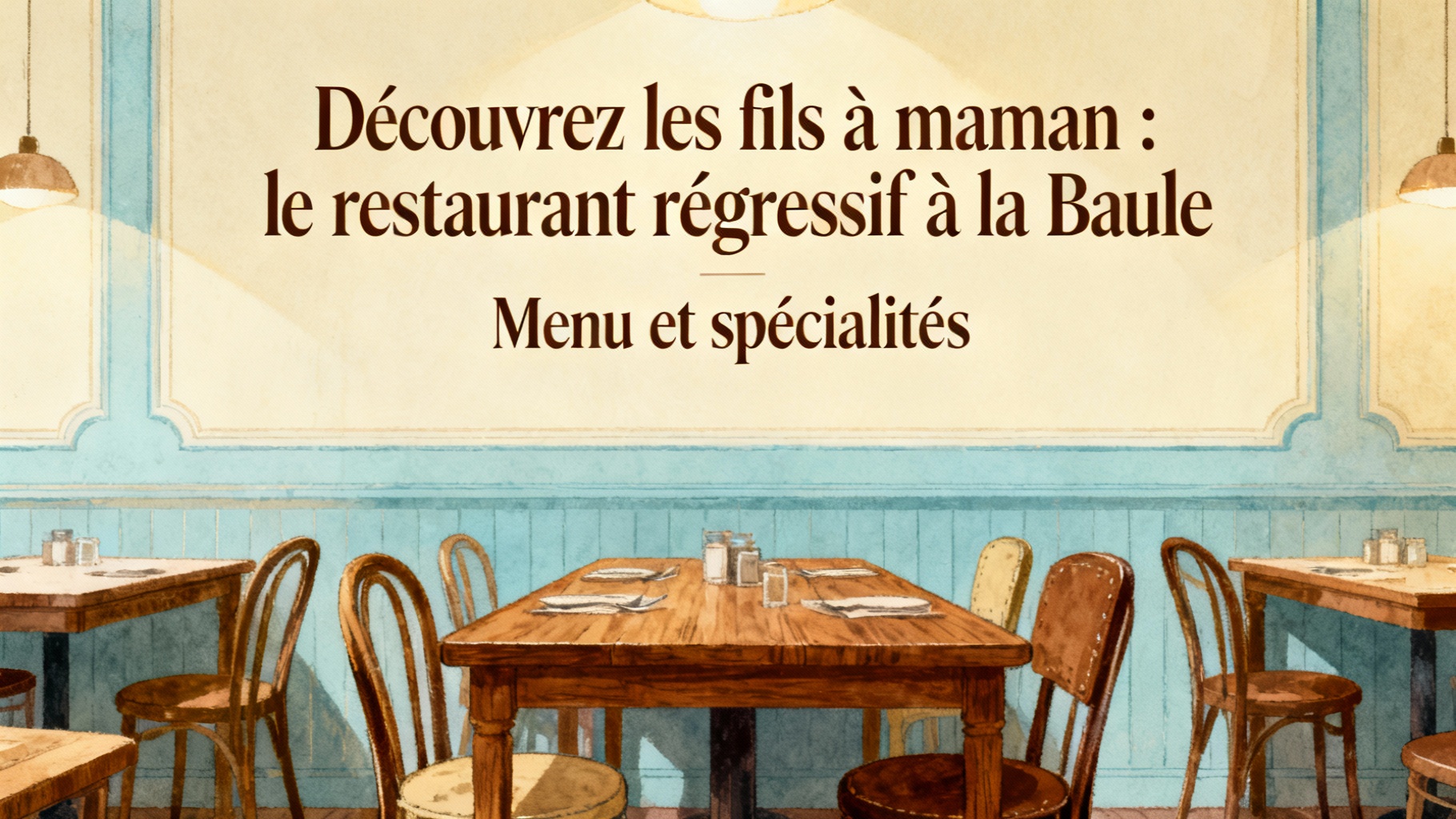 Menu et spécialités