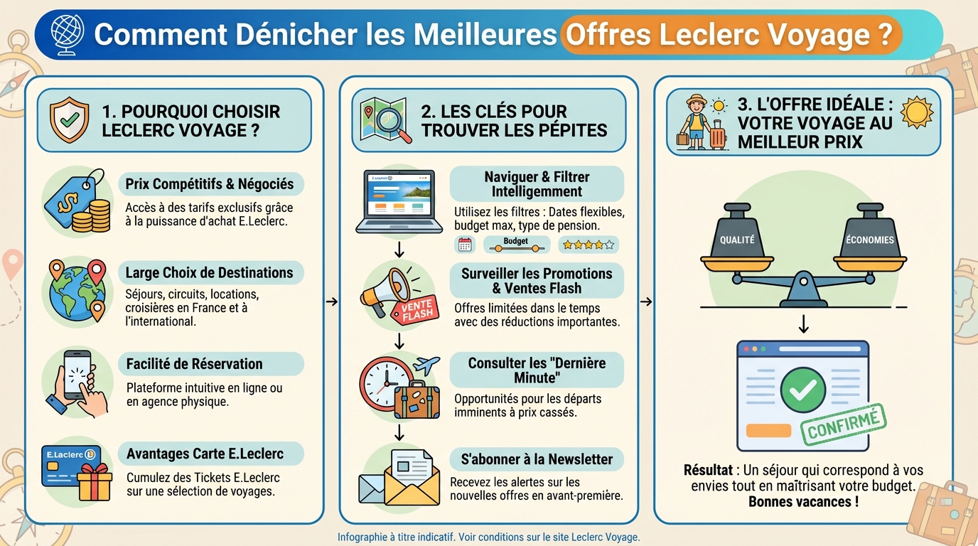 Comment réserver avec Leclerc Voyage