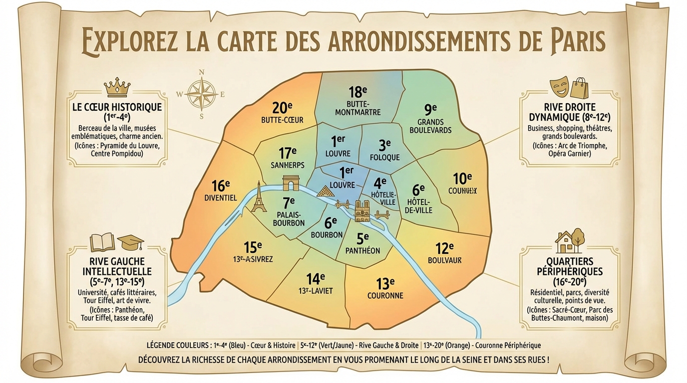 Comment utiliser la carte des arrondissements ?