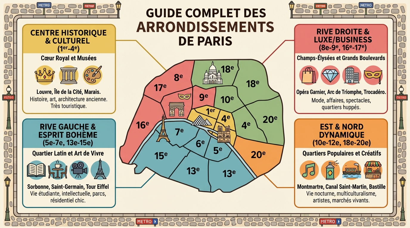 Guide complet des arrondissements de paris 3 Description des 20 arrondissements