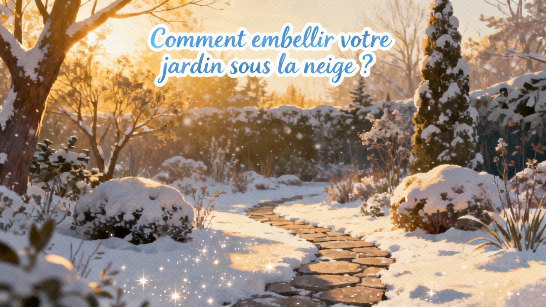Comment embellir votre jardin sous la neige ?