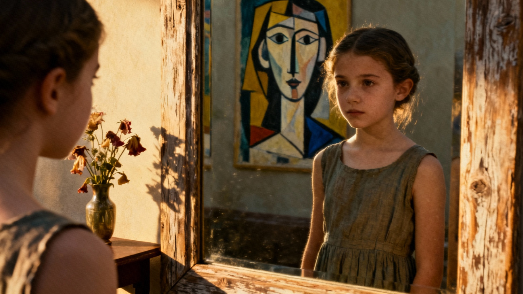 Jeune fille devant un miroir : l'œuvre fascinante de picasso