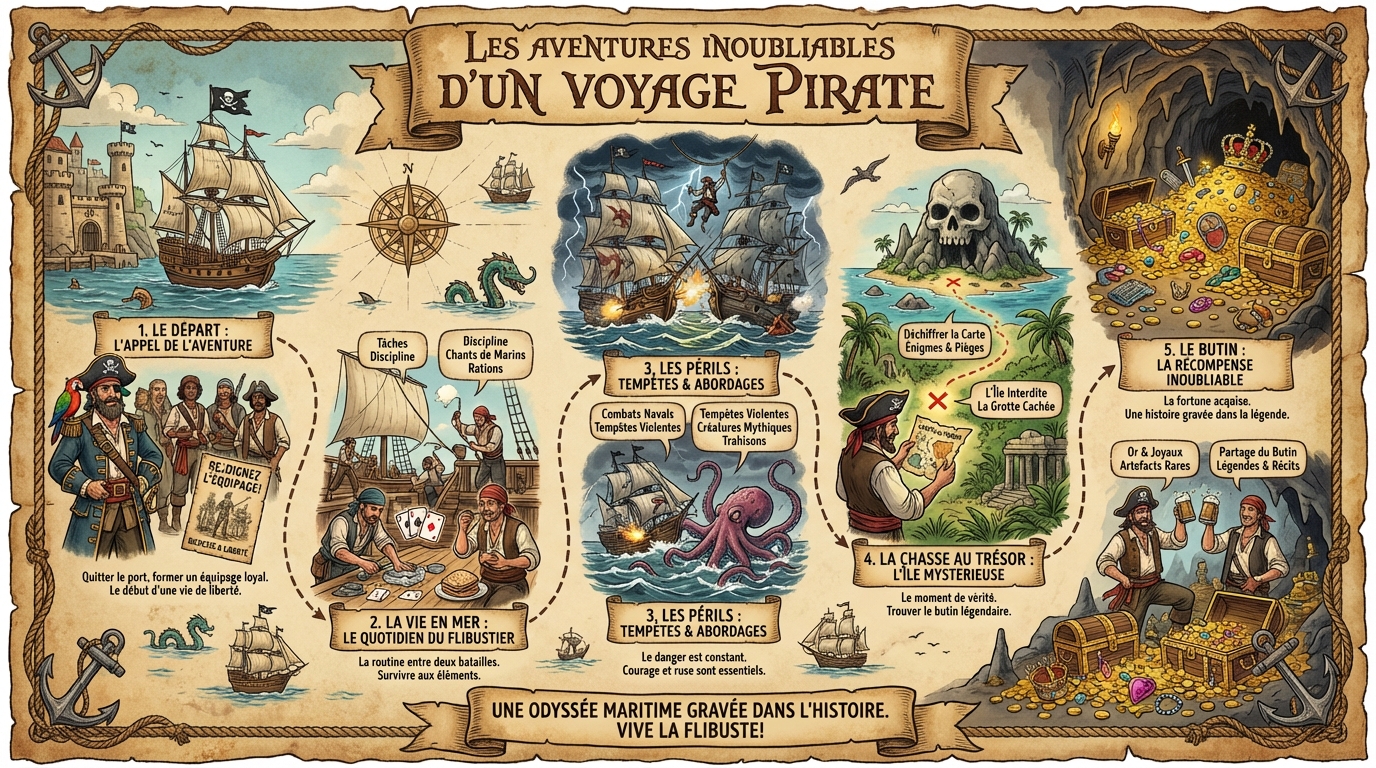 Les aventures inoubliables d'un voyage pirate 3 Les meilleures destinations pour un voyage pirate