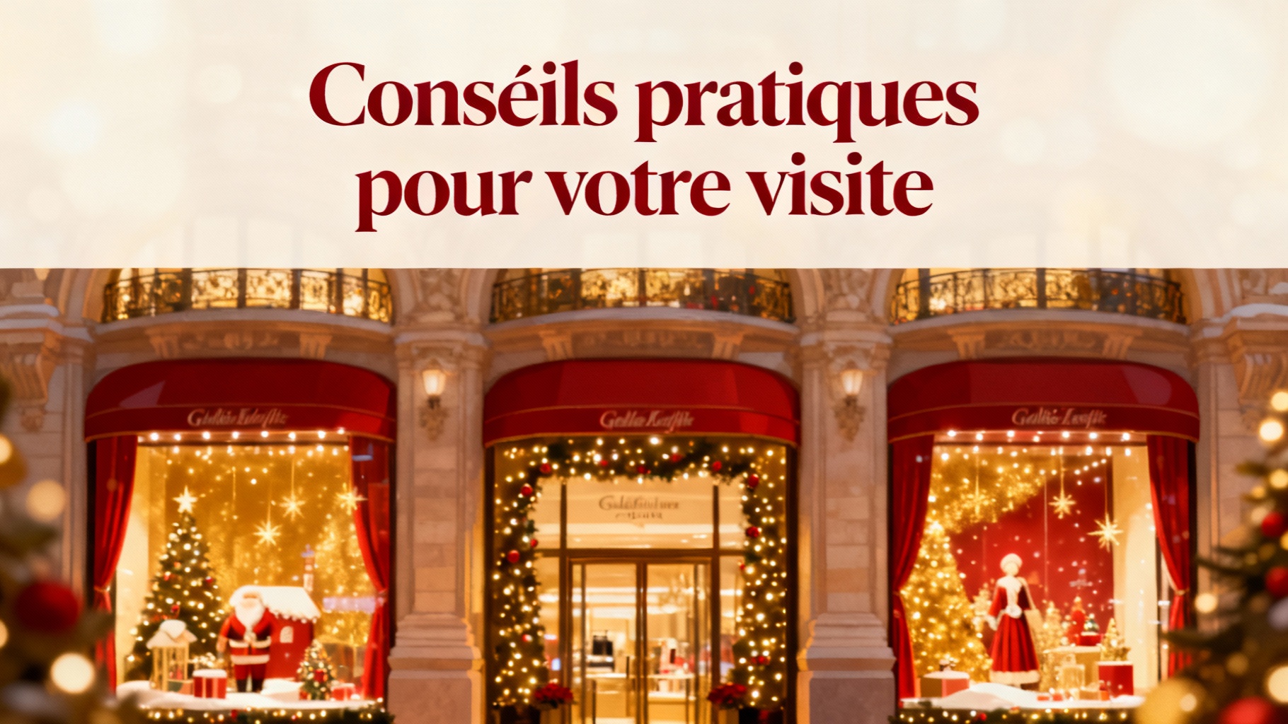 Conseils pratiques pour votre visite