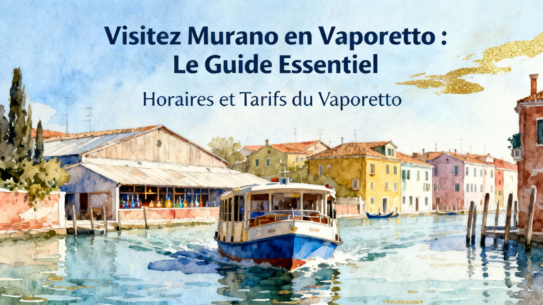 Horaires et tarifs du vaporetto