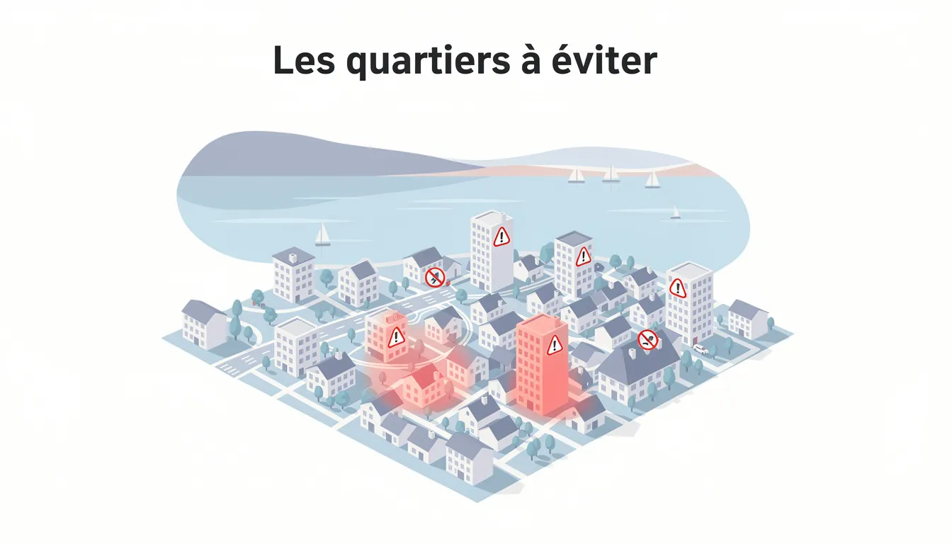 Les quartiers à éviter