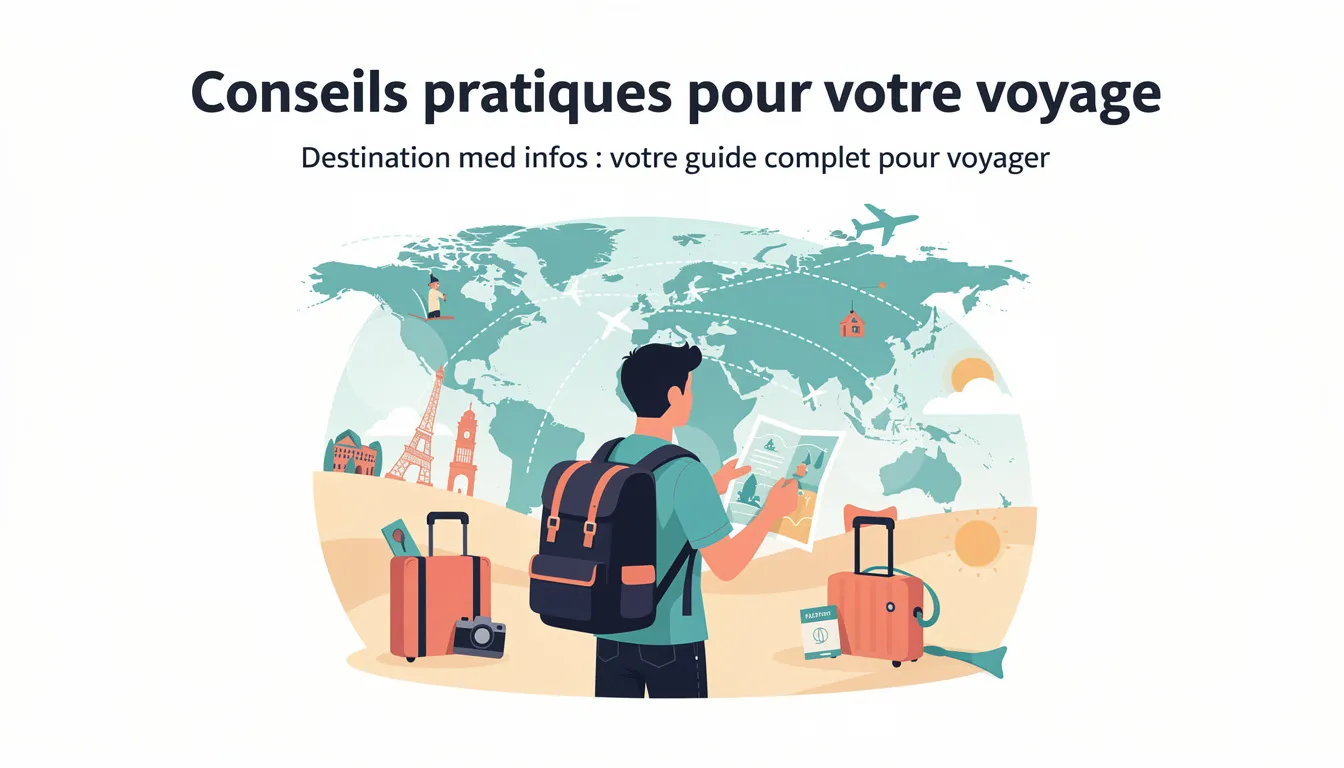 Destination med infos : votre guide complet pour voyager 3 Conseils pratiques pour votre voyage