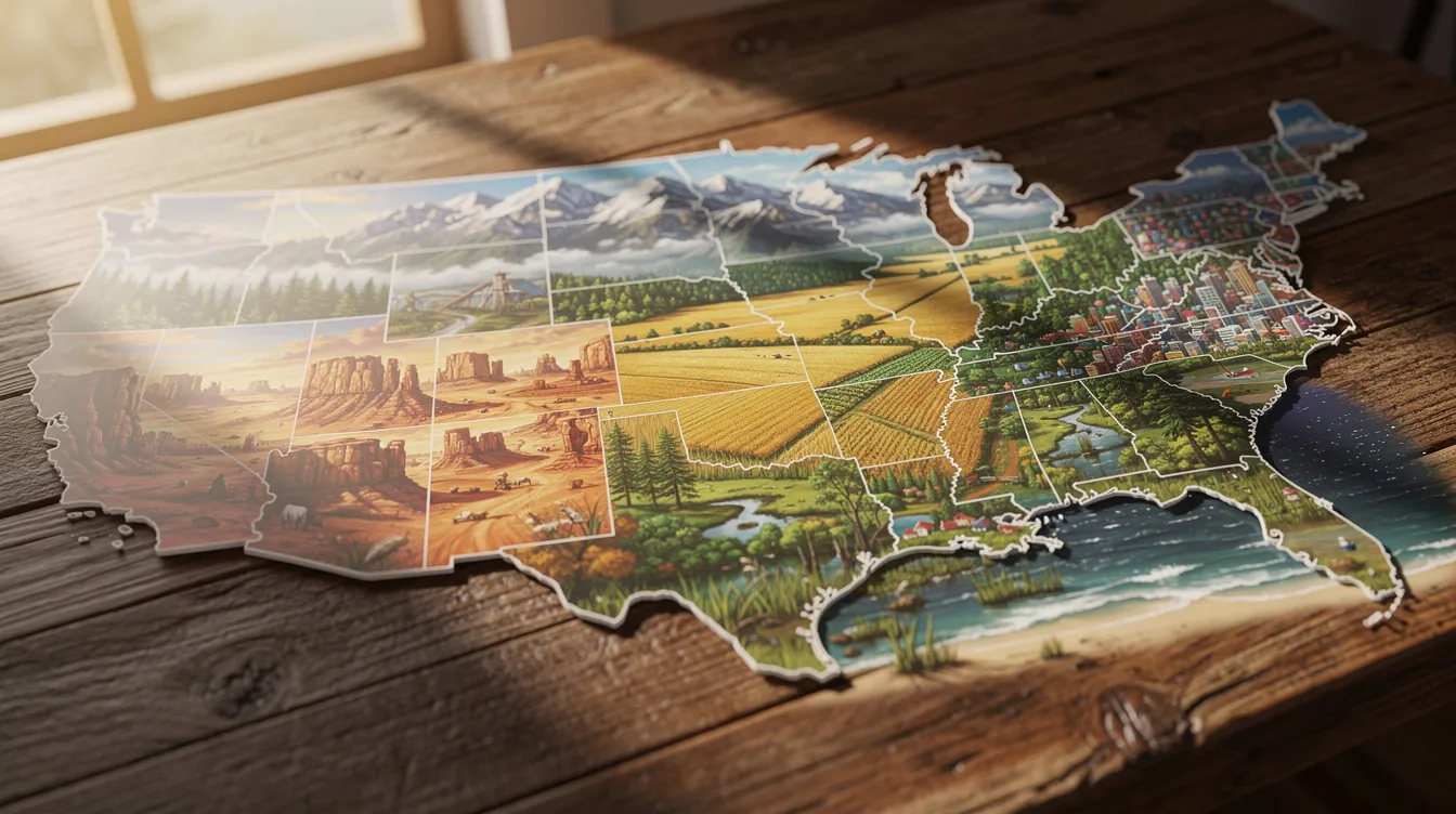 Les 52 états des états-unis et leurs capitales